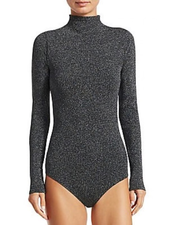 Free People Tops - Free People long sleeve bodysuit sparkle teal ✨